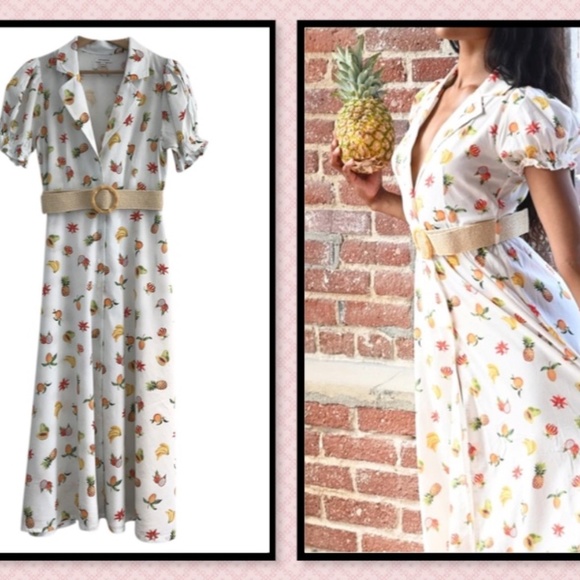 WEWOREWHAT- Bella Midi Dress W/Out Belt (NWT) - Picture 12 of 12